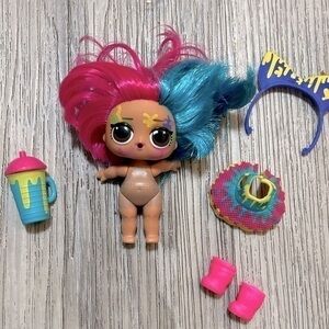 LOL Surprise! Hair Goals SPLATTERS Big Sister doll with clothing & accessories